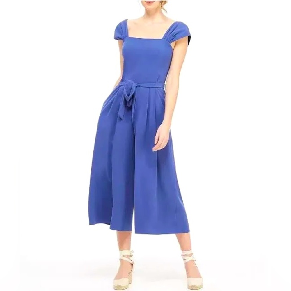 Gal Meets Glam Veronica Jumpsuit Size 0 Blue